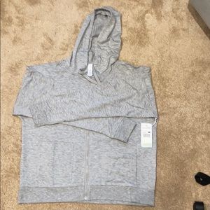 Balance Collection Grey Zip Up Hoodie NWT